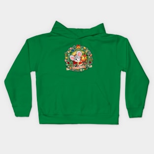 santa mouse 2019 Kids Hoodie